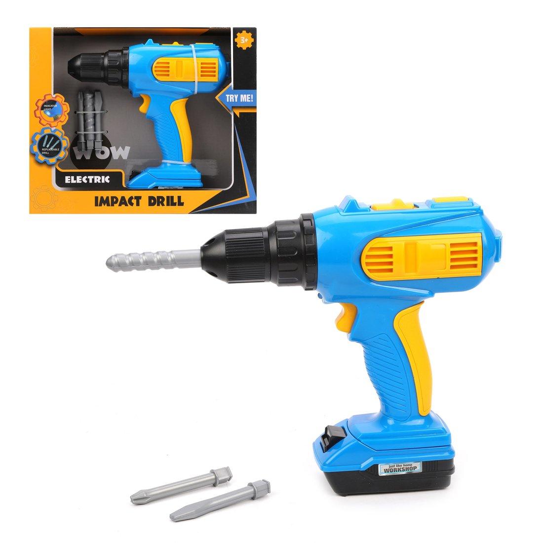 Дрель эл. с насадками 3шт., эл.пит.АА*2шт.не вх.в комплект, блистер