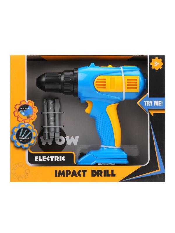 Дрель эл. с насадками 3шт., эл.пит.АА*2шт.не вх.в комплект, блистер