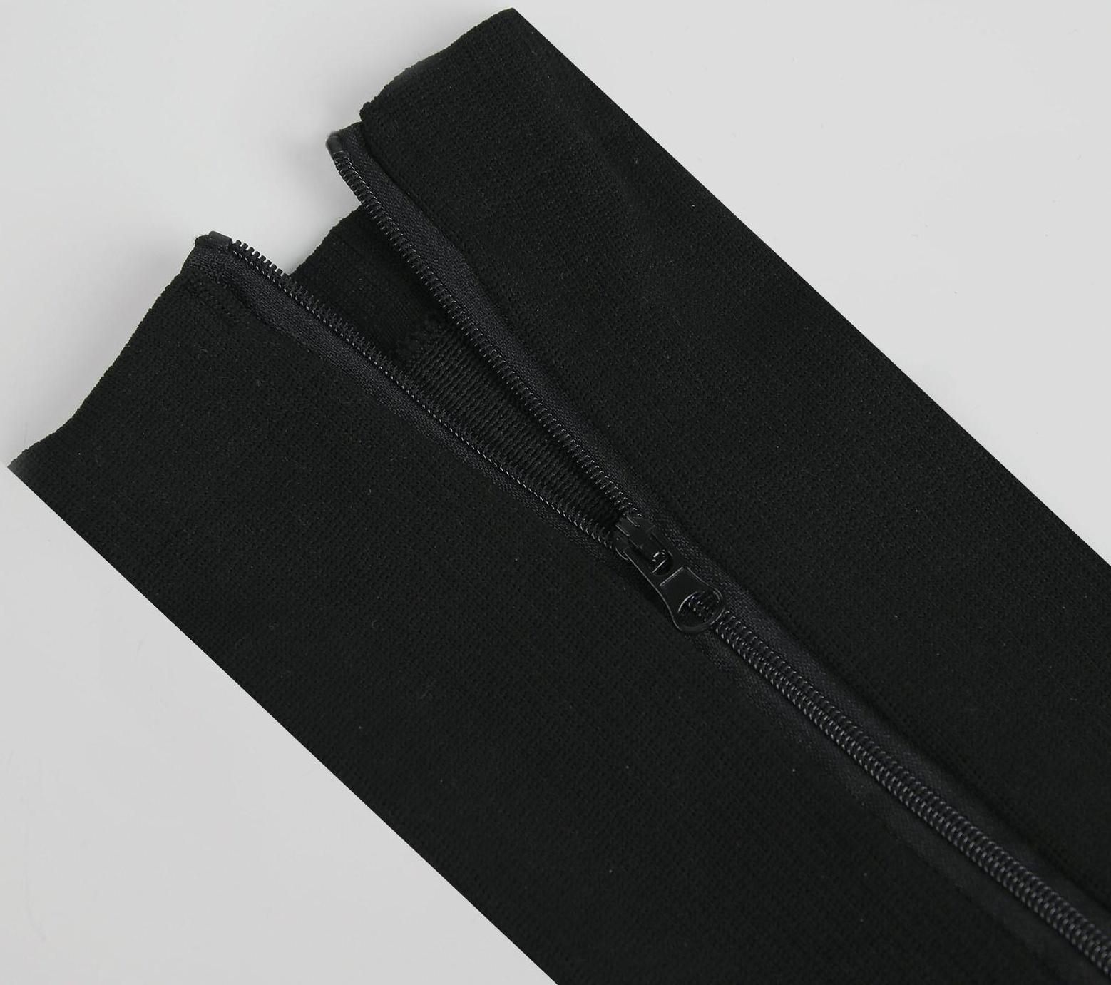 Чулки утягивающие, универсальные, L-XL р-р, пара, цвет чёрный