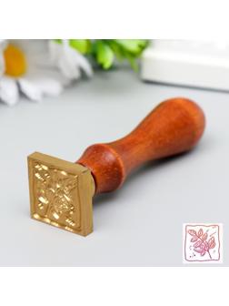 Печать для сургуча с деревянной ручкой 