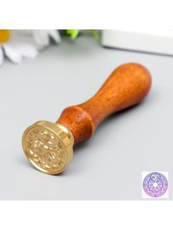 Печать для сургуча с деревянной ручкой 