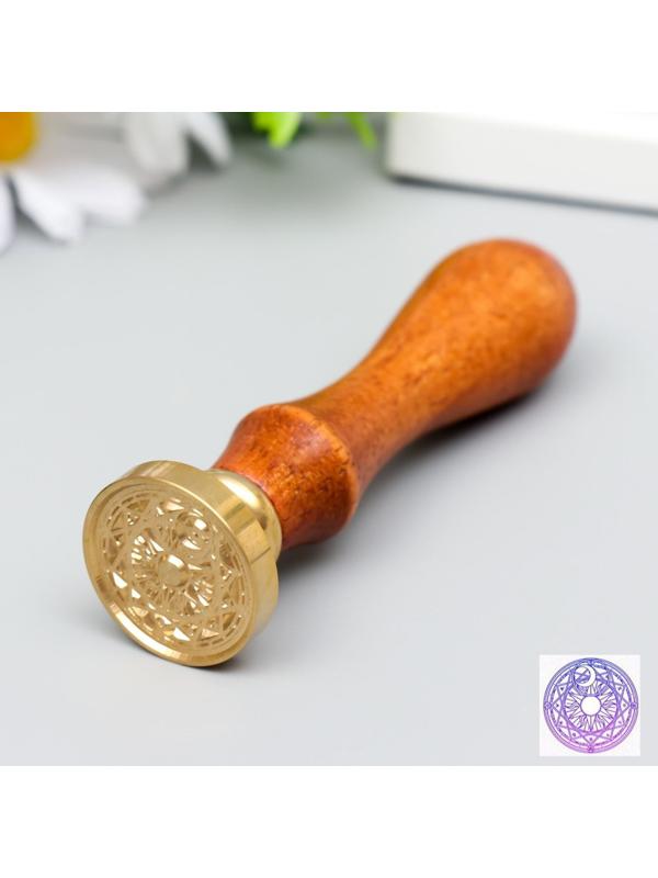 Печать для сургуча с деревянной ручкой 