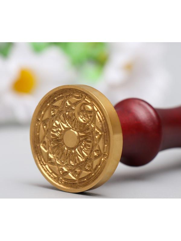 Печать для сургуча с деревянной ручкой 