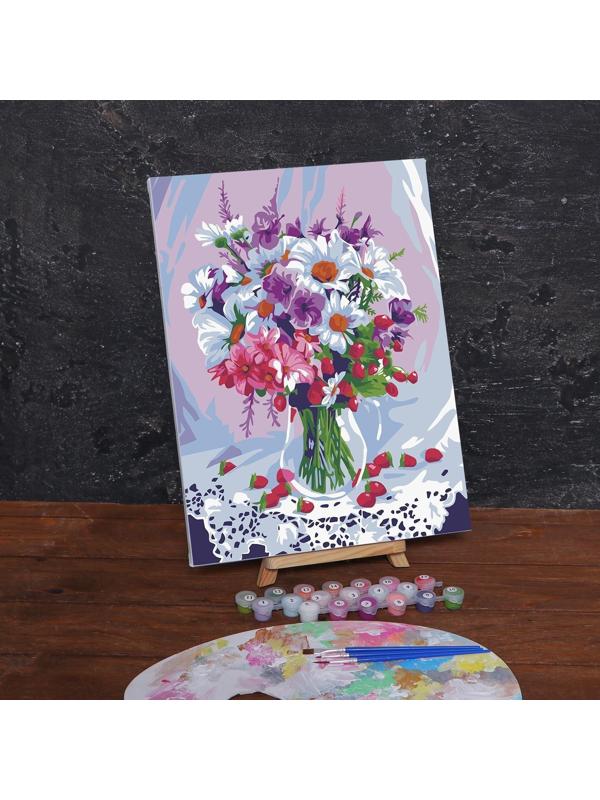 Картина по номерам на холсте с подрамником «Весенний букет», 40х30 см