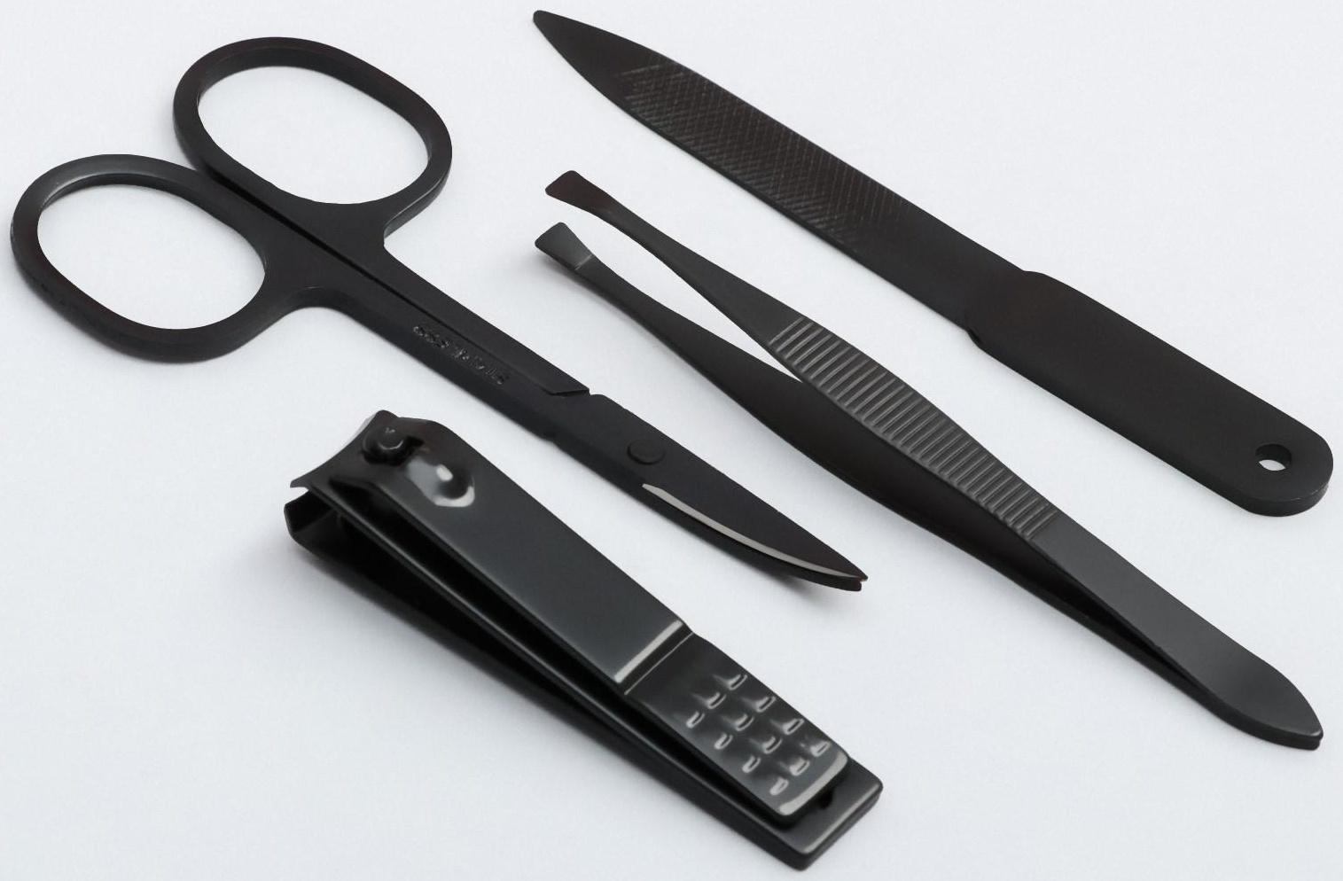 Маникюрный набор «Man rules», 4 предмета