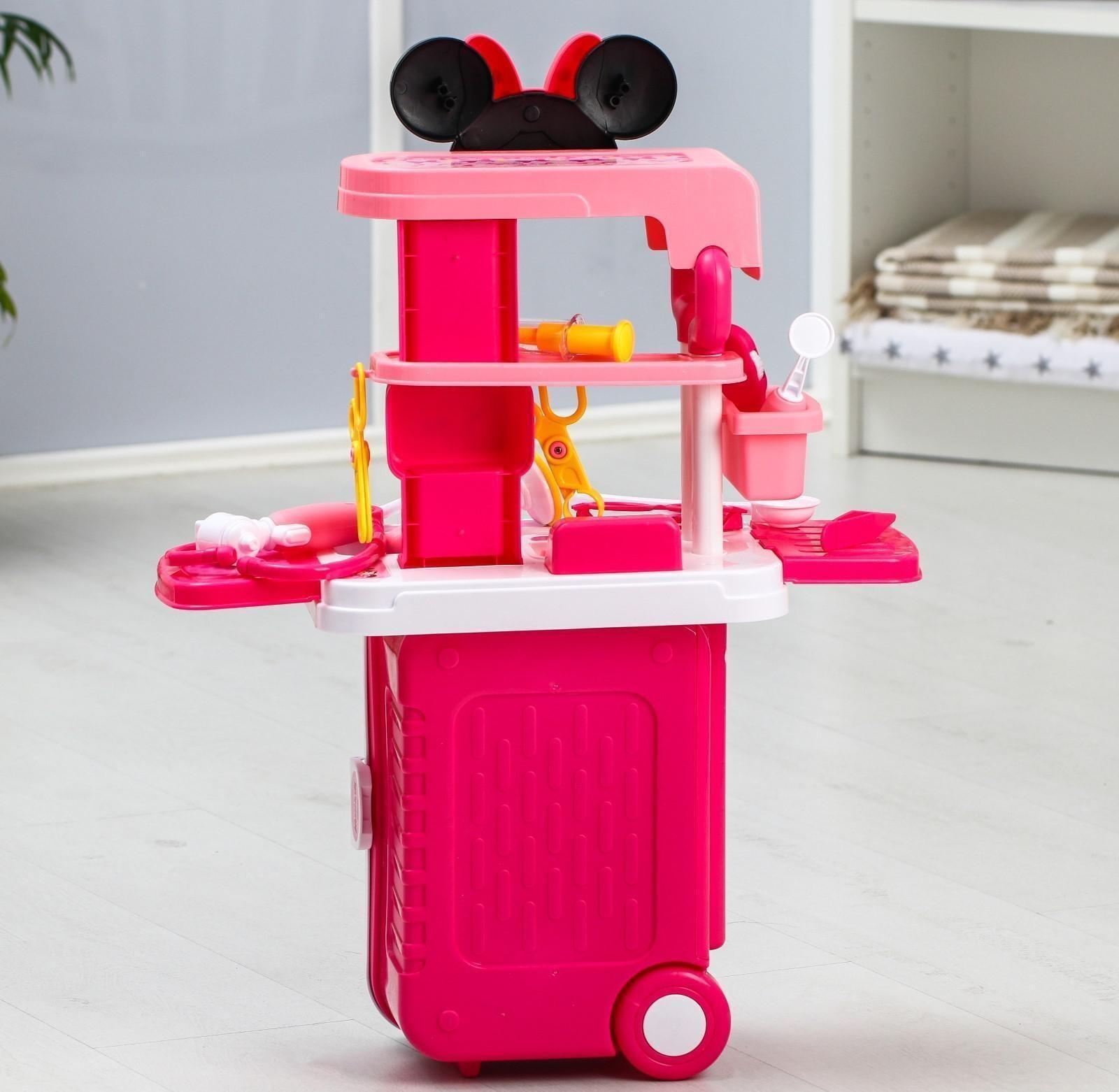 Набор доктора игровой, Минни Маус, в чемоданчике