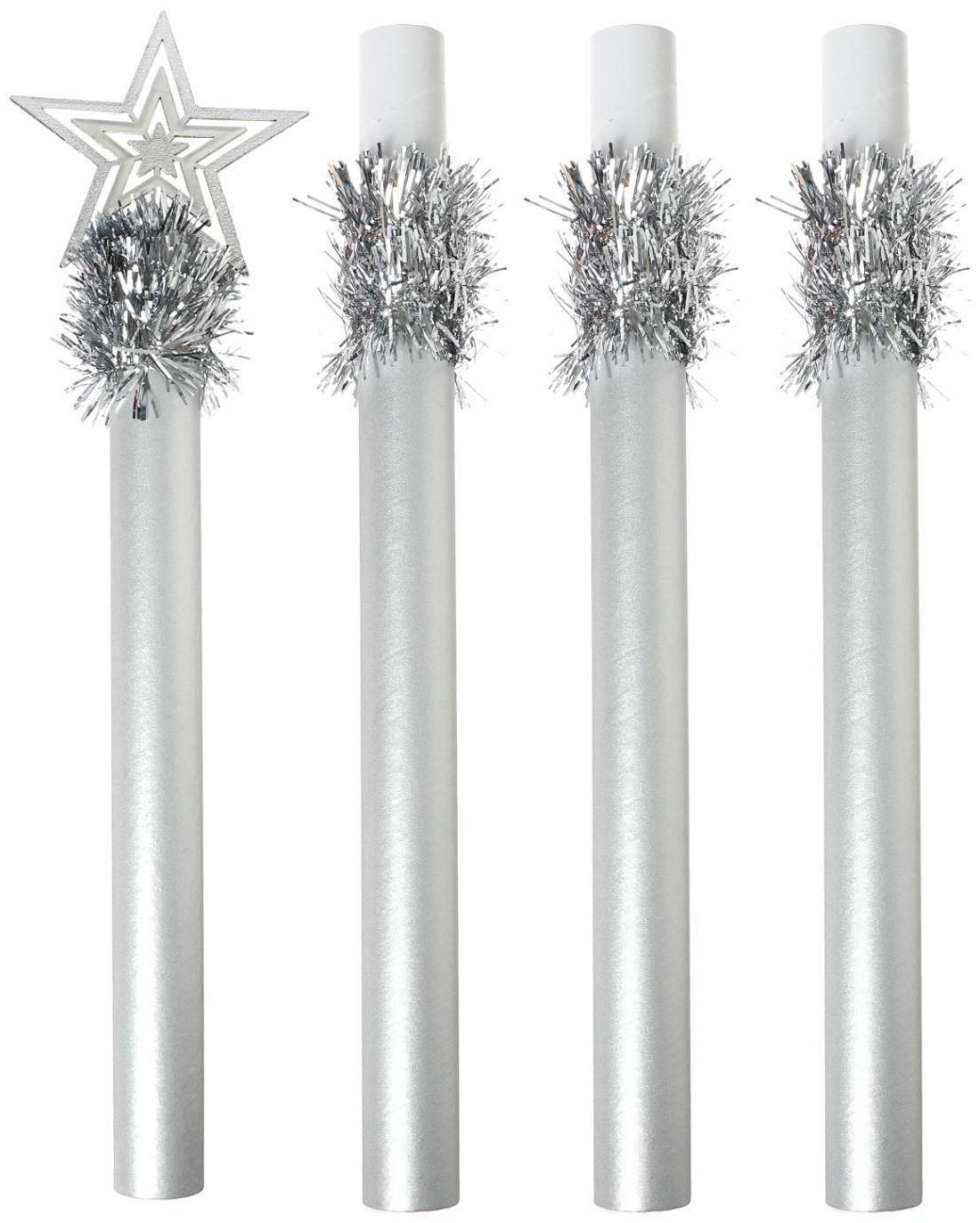 Посох Деда Мороза, 1,6 м, белый