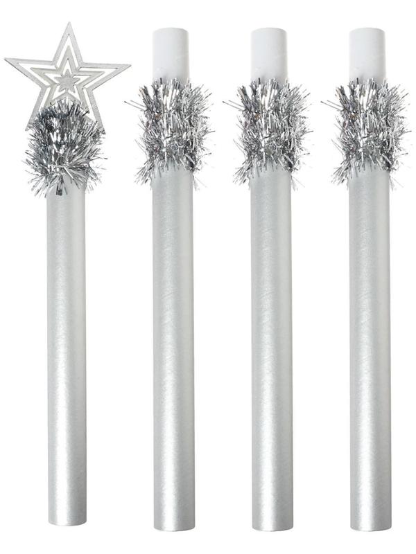 Посох Деда Мороза, 1,6 м, белый