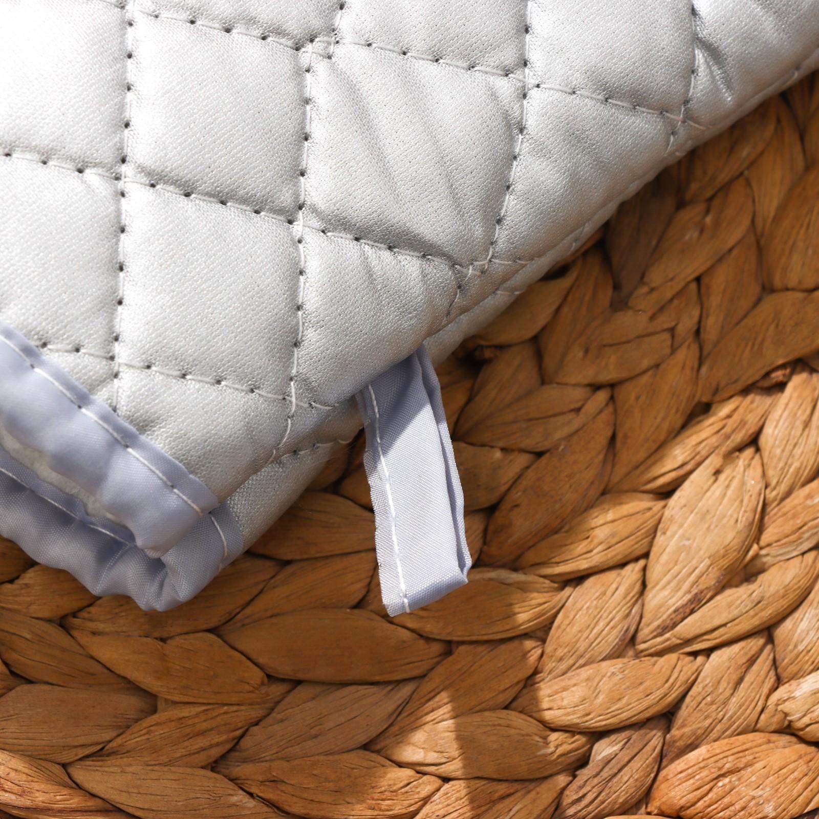 Набор прихваток «Профи», 2 шт, 30×16×2 см, цвет серый