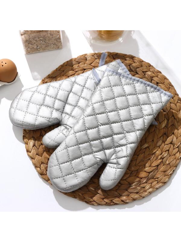 Набор прихваток «Профи», 2 шт, 30×16×2 см, цвет серый