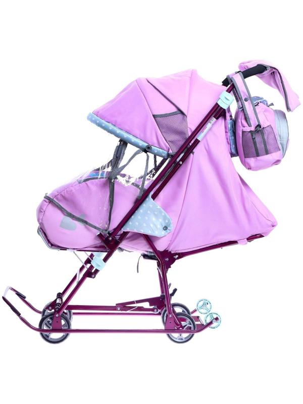Санки-коляска «Наши детки 5-2», цвет лилия