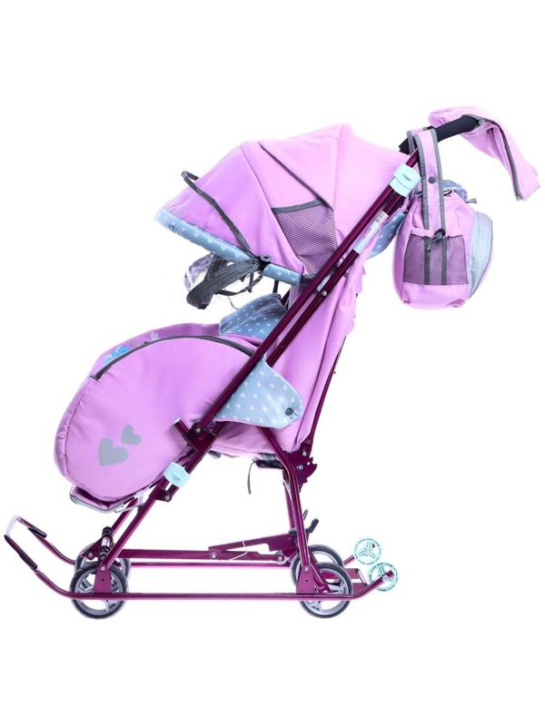 Санки-коляска «Наши детки 5-2», цвет лилия