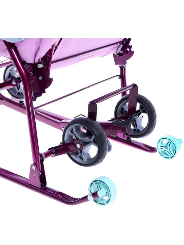 Санки-коляска «Наши детки 5-2», цвет лилия