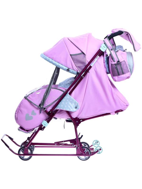 Санки-коляска «Наши детки 5-2», цвет лилия