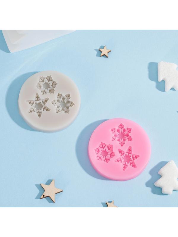 Силиконовый молд «Метелица», 5,5×5,5×0,8 см, цвет розовый