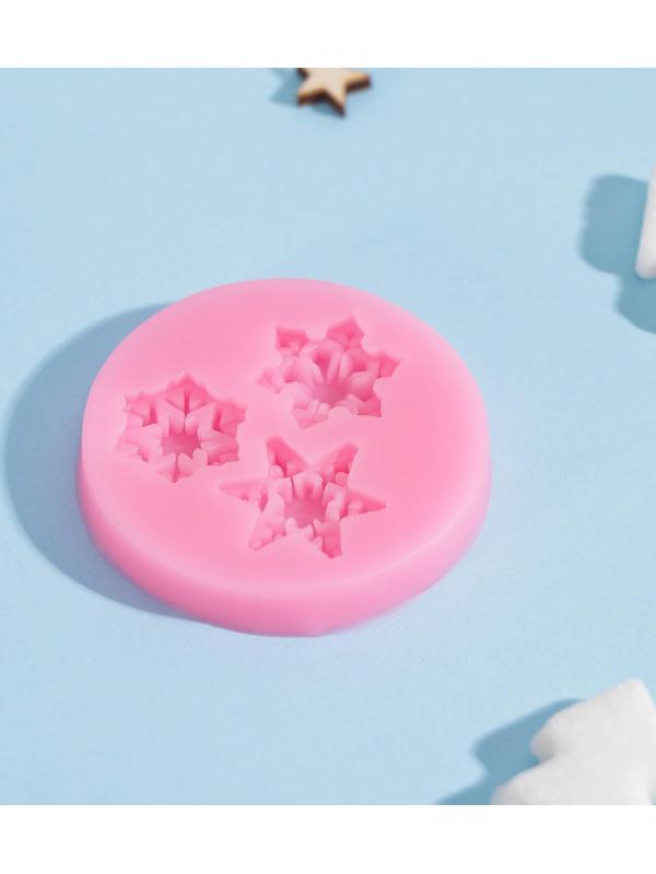 Силиконовый молд «Метелица», 5,5×5,5×0,8 см, цвет розовый