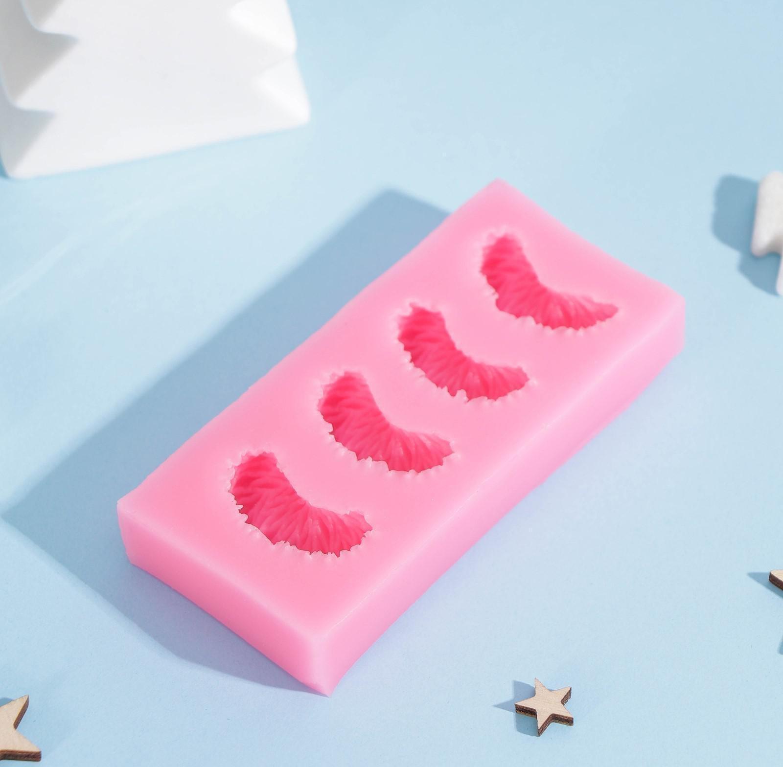 Силиконовый молд Доляна «Дольки мандарина», 11×5×2 см, цвет МИКС