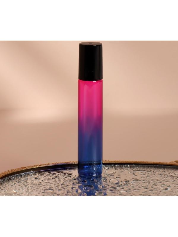 Флакон стеклянный для парфюма «Градиент», с металлическим роликом, 10 мл, цвет МИКС