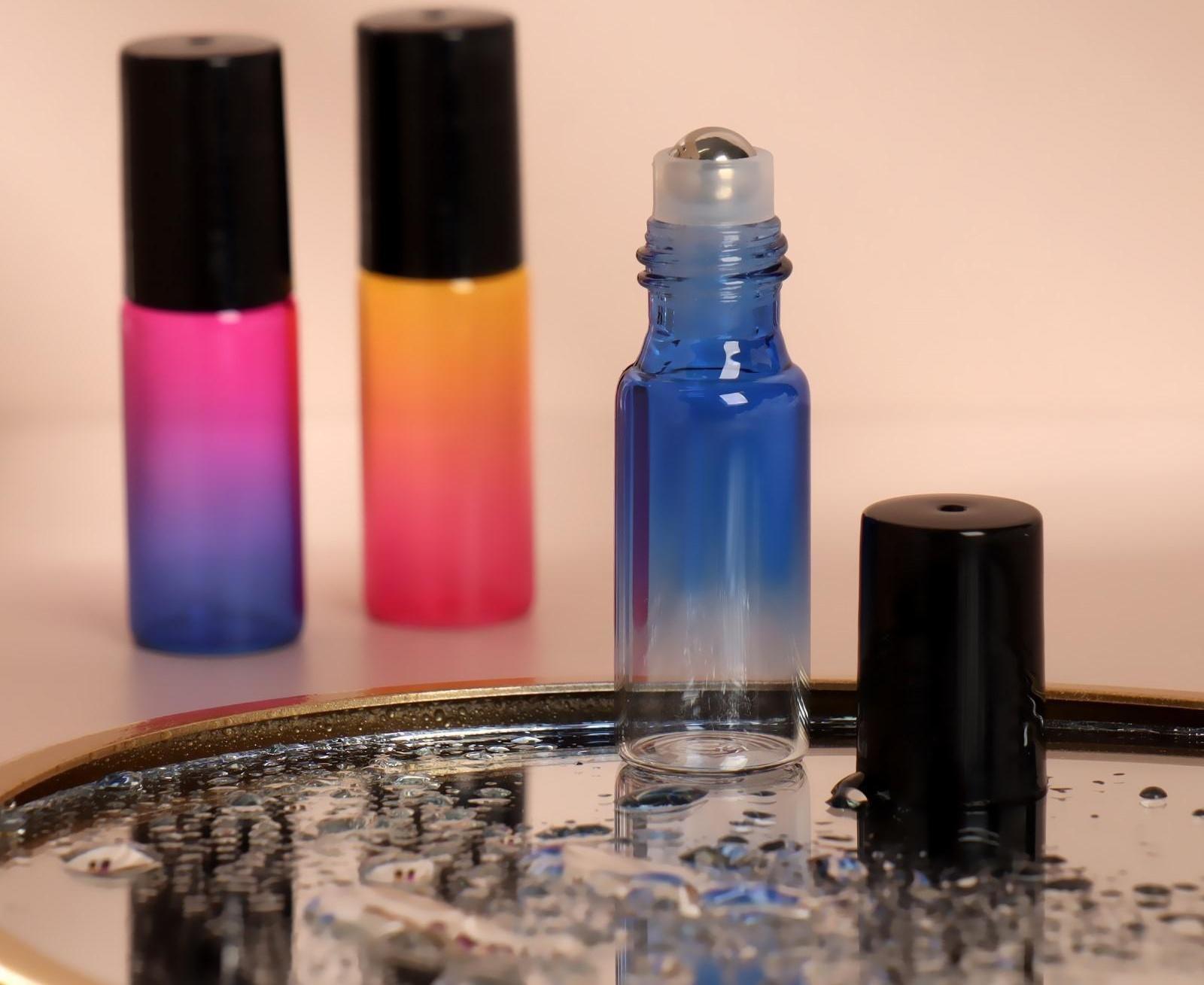 Флакон для парфюма «Уникальность», с металлическим роликом, 5 мл, цвет МИКС