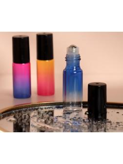 Флакон для парфюма «Уникальность», с металлическим роликом, 5 мл, цвет МИКС