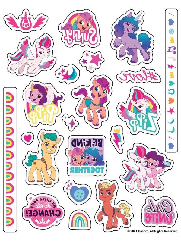 Набор Наклейки-татуировки My Little Pony, 2 листа