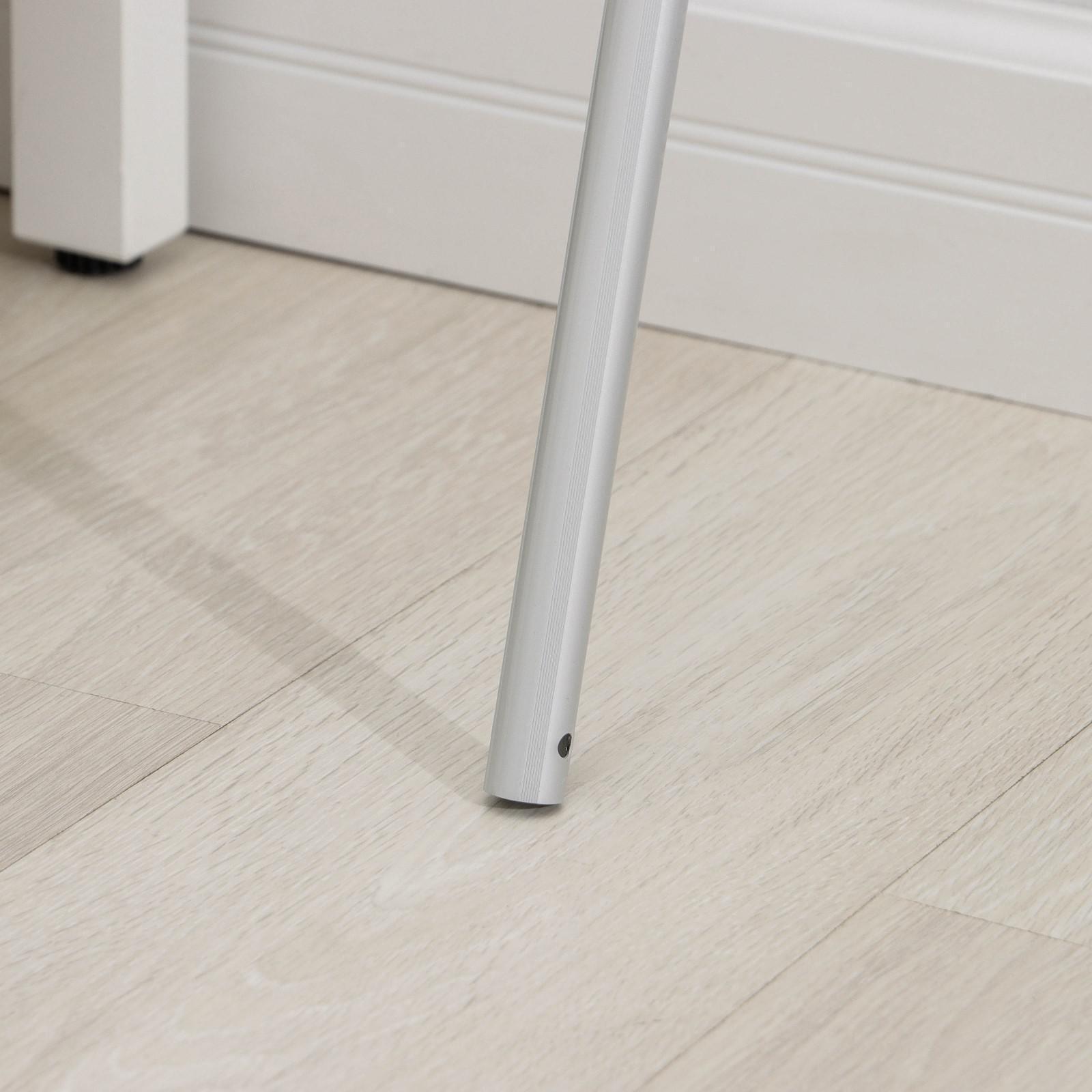 Рукоятка алюминиевая, 122 см, d=2,1 см, с отверстием под клипсу