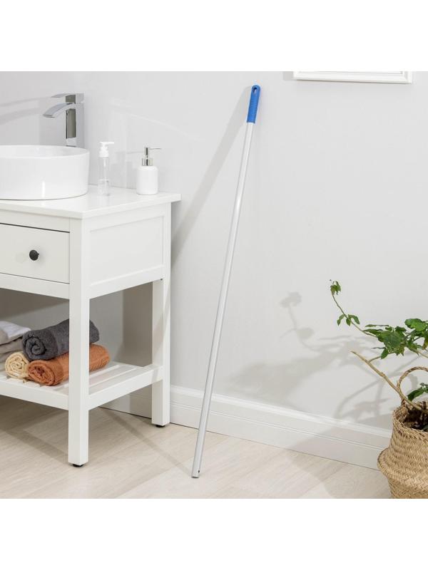 Рукоятка алюминиевая, 122 см, d=2,1 см, с отверстием под клипсу