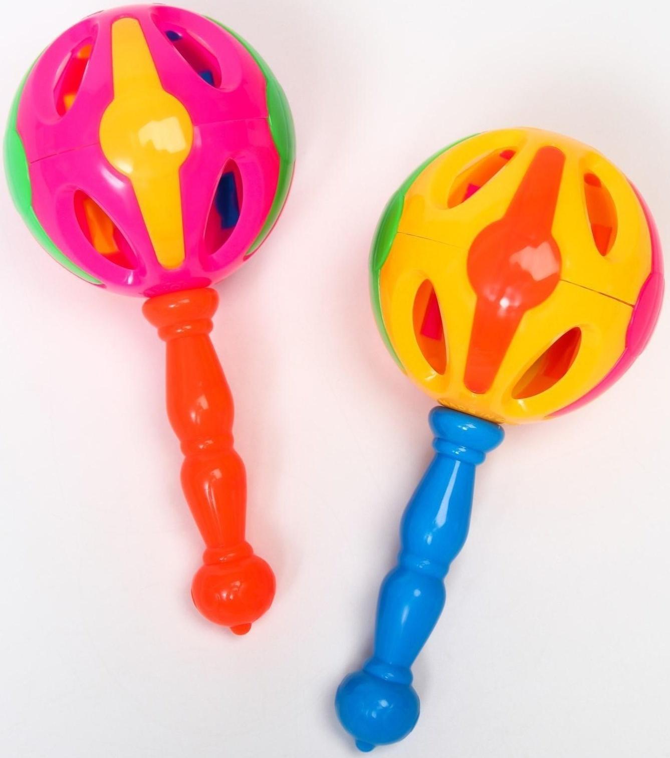 Погремушка «Яркий маракас», цвет МИКС