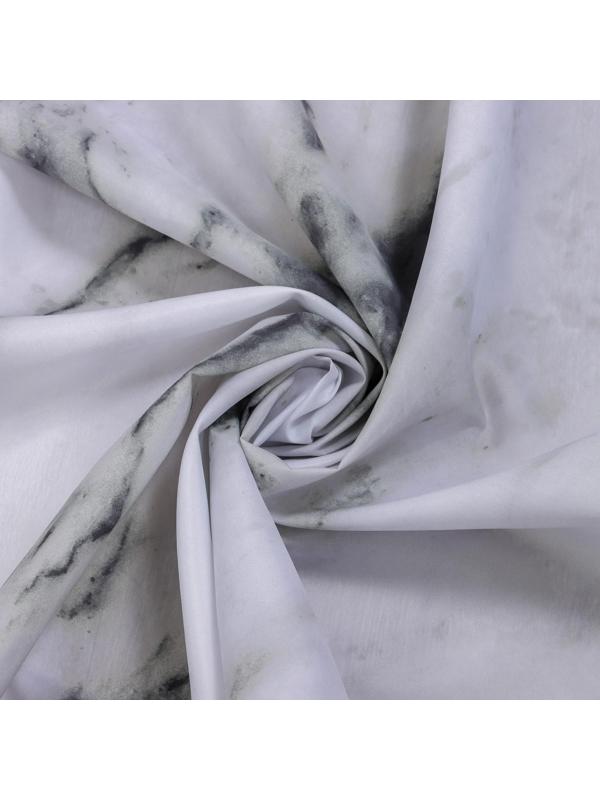 Штора для ванны Доляна «Мрамор», с люверсами, 180×180 см, полиэстер