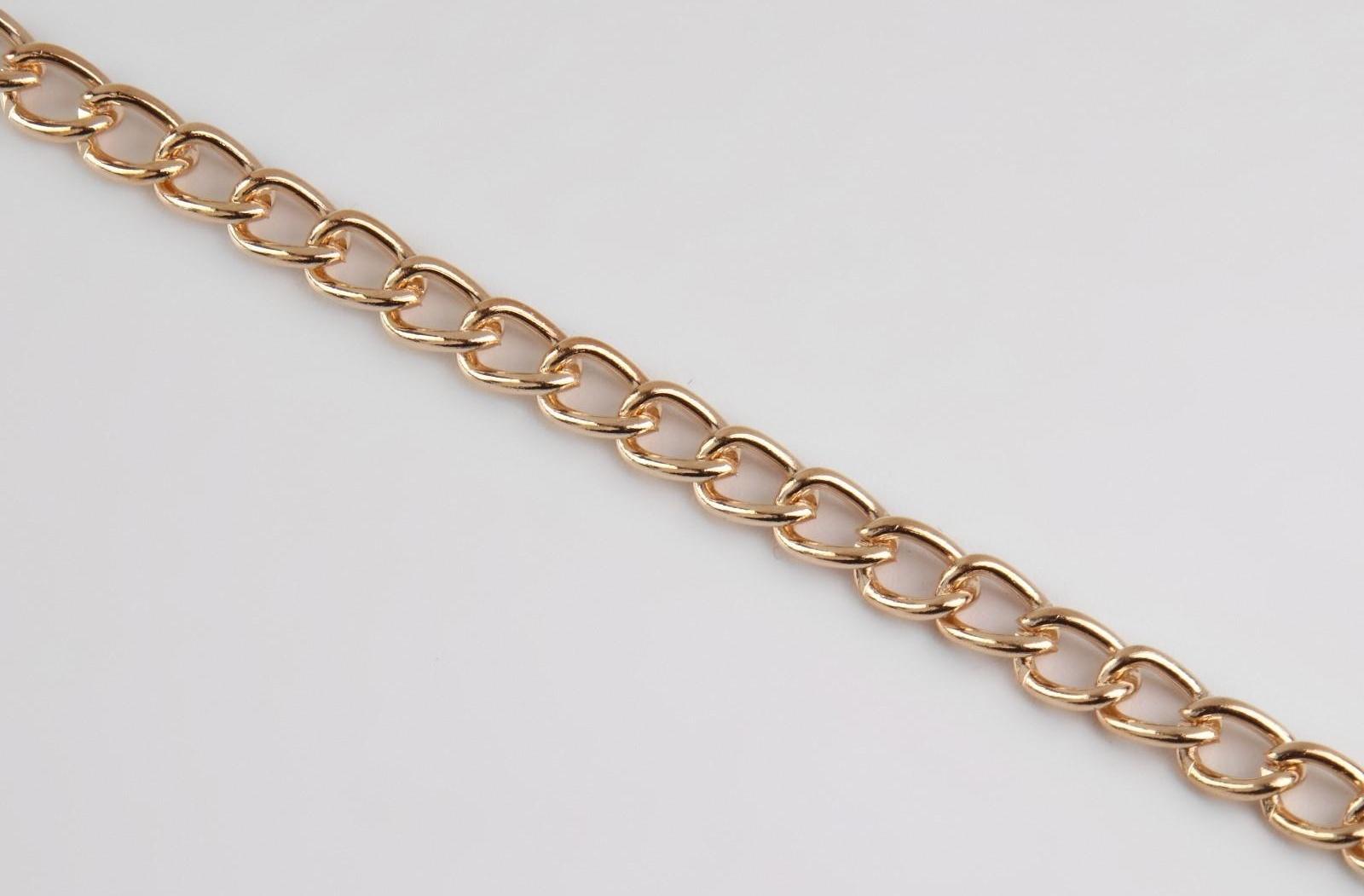 Цепочка для сумки, железная, 5 × 7 мм, 10 ± 0,5 м, цвет золотой
