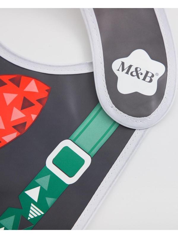 Нагрудник детский «Джентльмен», непромокаемый на липучке, ПВХ, , новогодняя подарочная упаковка, цвет МИКС