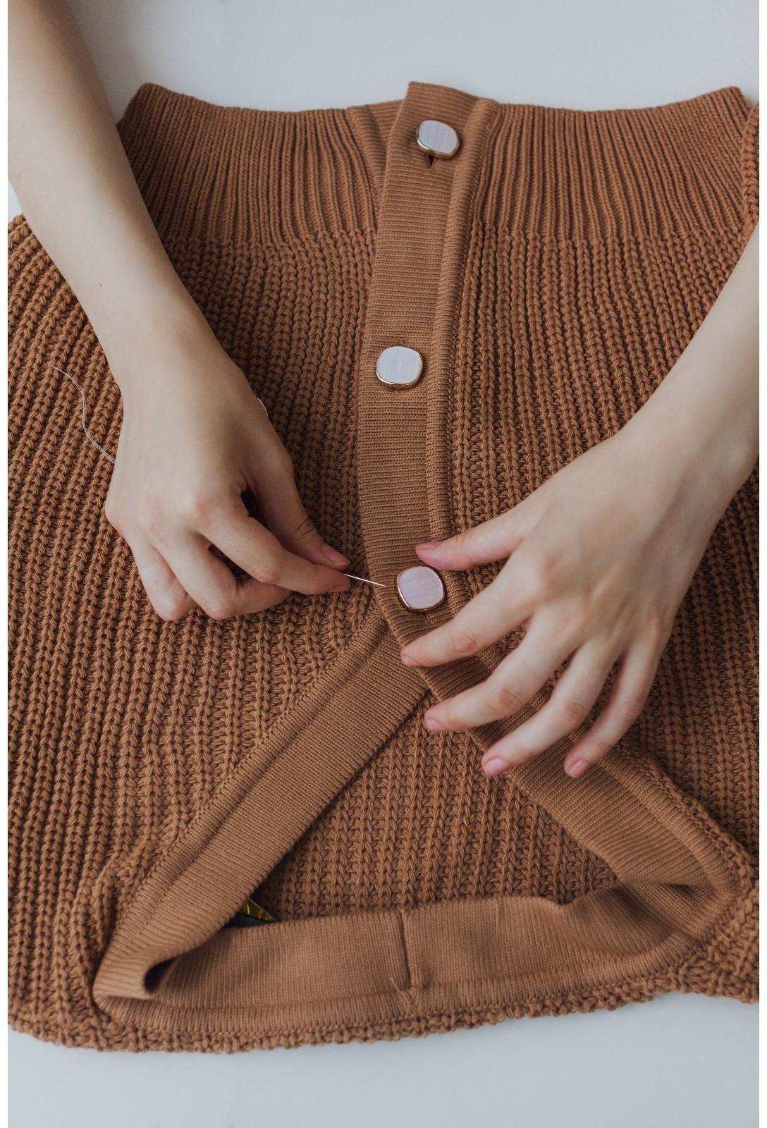 Набор пластиковых пуговиц на ножке, d = 23 мм, 5 шт, цвет белый