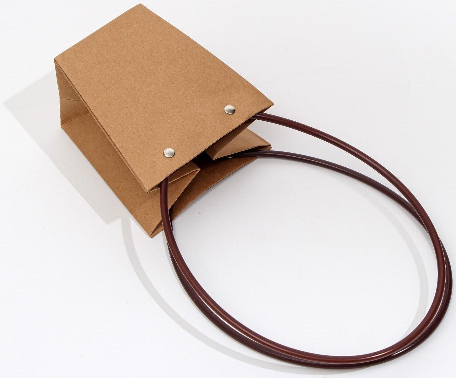 Сумка для цветов крафт влагостойкая, 12x12-8x8-12.5 см