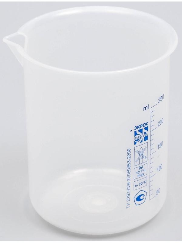 Стакан низкий со шкалой, 250 мл