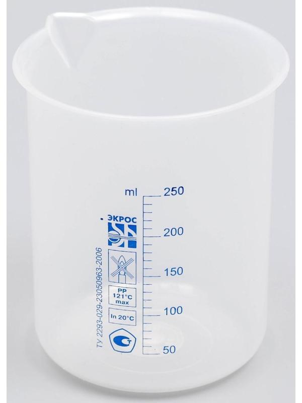 Стакан низкий со шкалой, 250 мл