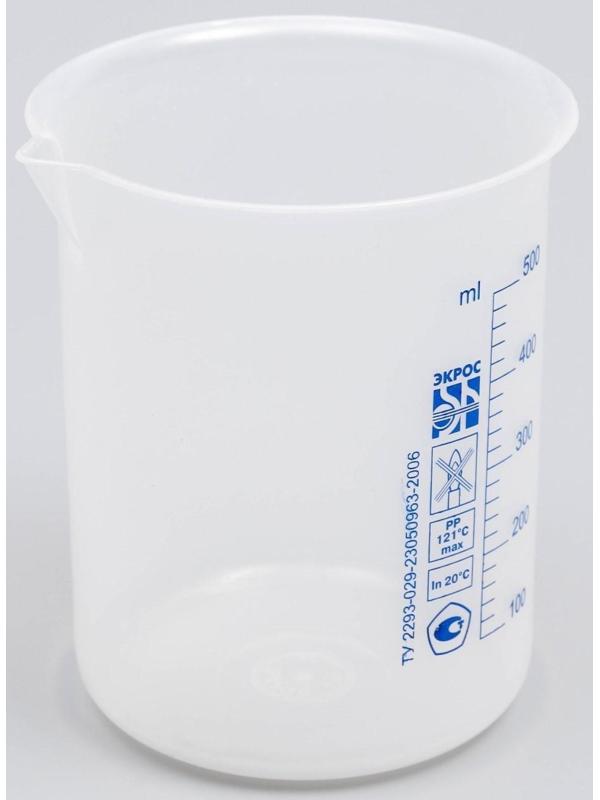 Стакан низкий со шкалой, 500 мл