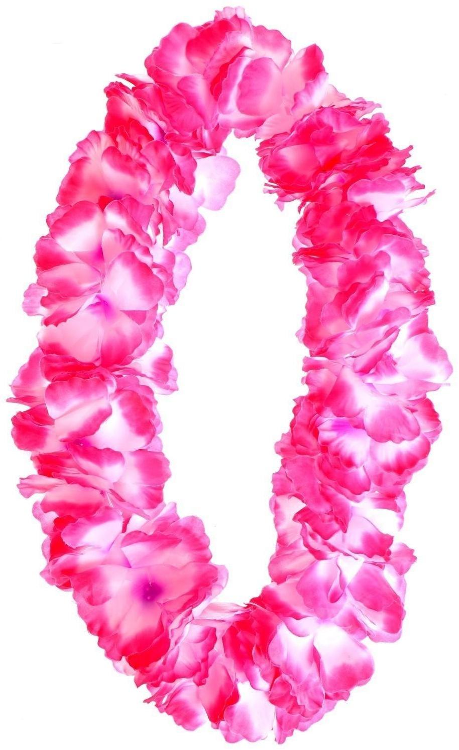 Гавайское ожерелье «Лепесточки», цвет розовый