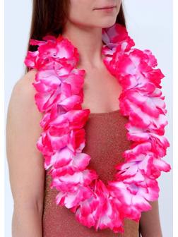 Гавайское ожерелье «Лепесточки», цвет розовый