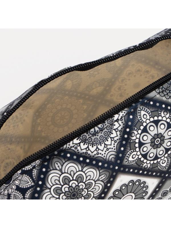 Косметичка на молнии, цвет серый