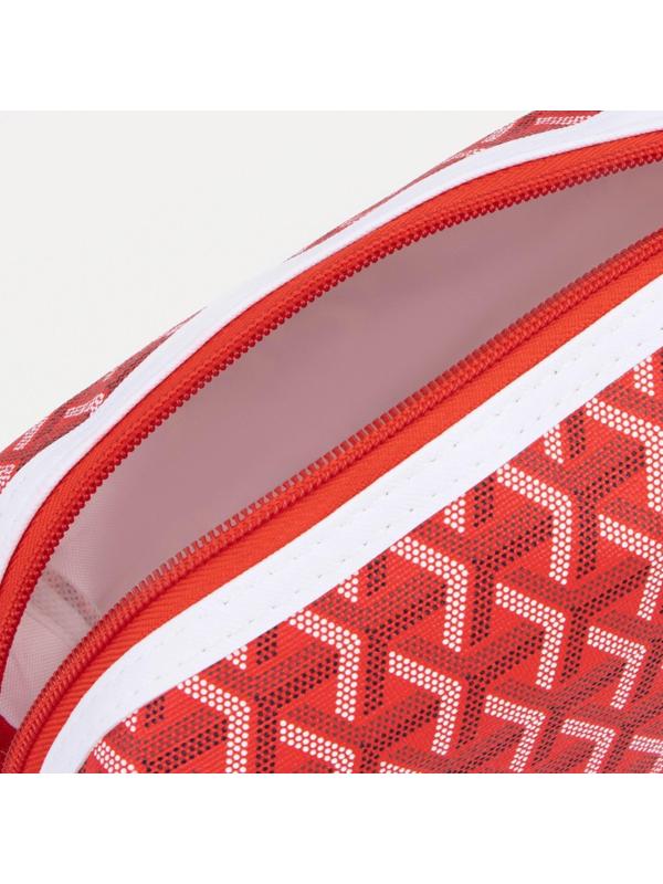 Косметичка на молнии, цвет красный