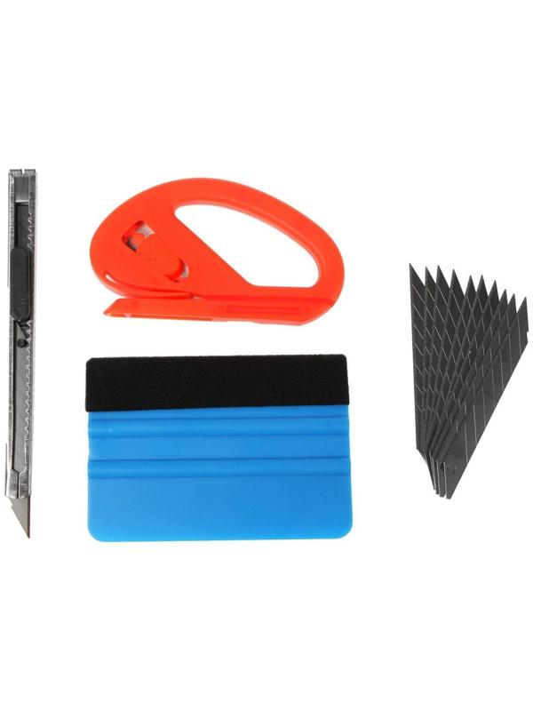 Инструмент для оклейки авто пленкой, набор 4 шт