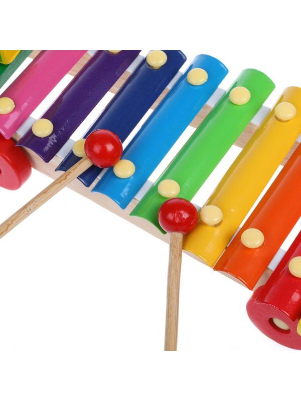 Музыкальный инструмент: ксилофон, 8 тонов, коробка