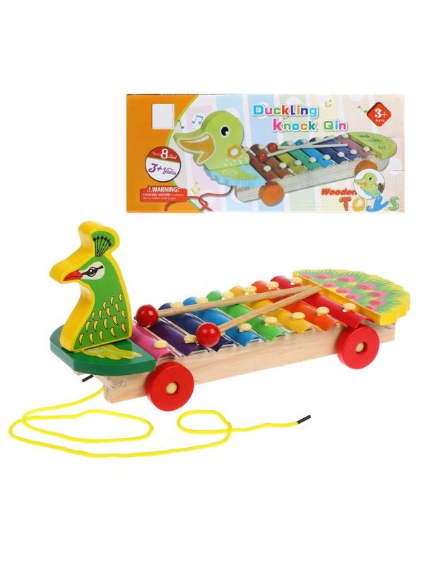 Музыкальный инструмент: ксилофон, 8 тонов, коробка