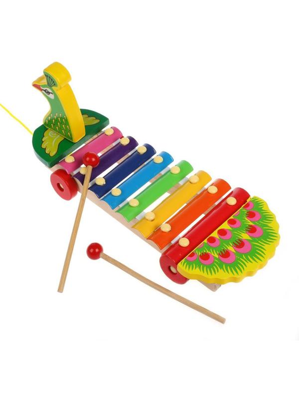 Музыкальный инструмент: ксилофон, 8 тонов, коробка