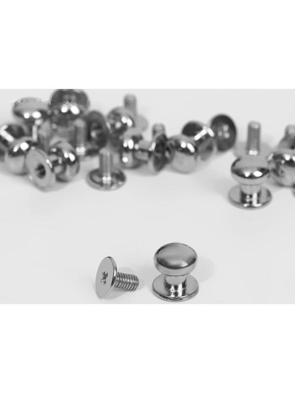 Кобурный винт d = 8/8 × 10 мм, 10 шт, цвет серебряный