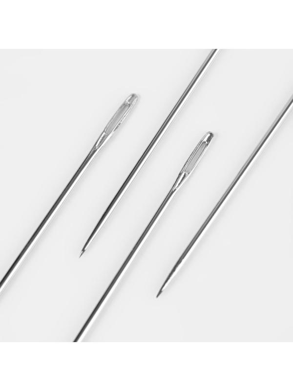 Иглы швейные, для игрушек и кукол, d = 1,83 мм, 10/12,5/15/17,5 см, 4 шт