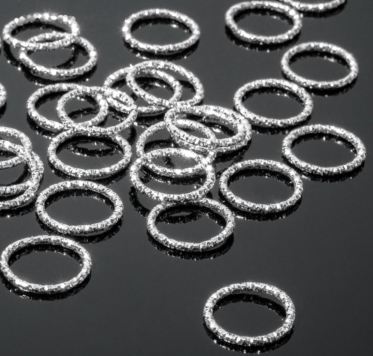 Кольцо соединительное (разъёмное) из нержавеющей стали, 1,5*1,5см, цвет серебро