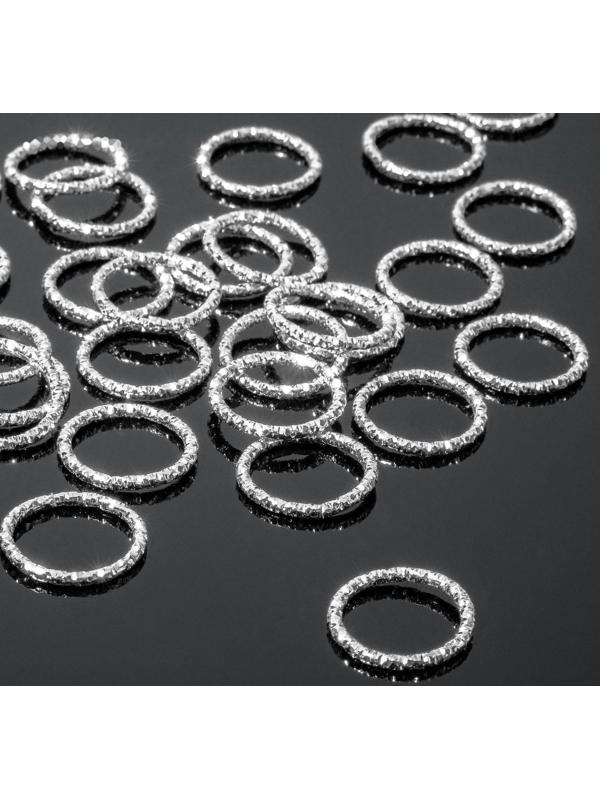 Кольцо соединительное (разъёмное) из нержавеющей стали, 1,5*1,5см, цвет серебро