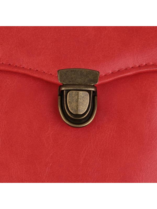 Застёжка для сумки, 4 × 3 см, цвет бронзовый