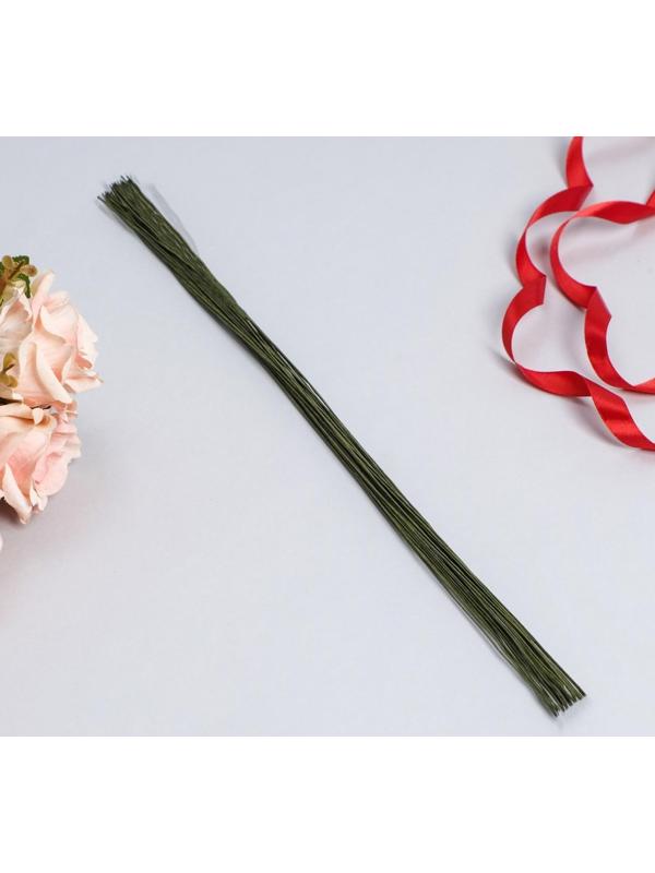 Флористическая проволока в бумажной оплётке 